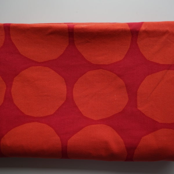 MARIMEKKO Pink and red circle print 100% cotton duvet cover, size 198 cm x 150 cm, 1 pcs