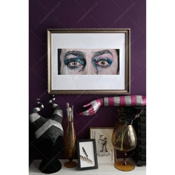 FRAMED GICLEE PRINT Frank N Furter / The Rocky Horror Picture Show Art