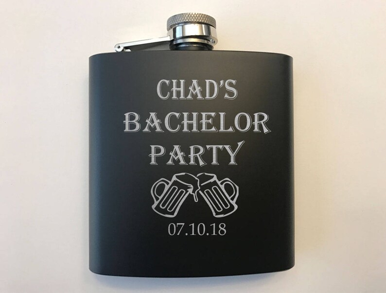 Personalized Bachelor Party Flasks Bachelor Flask for Party Etsy