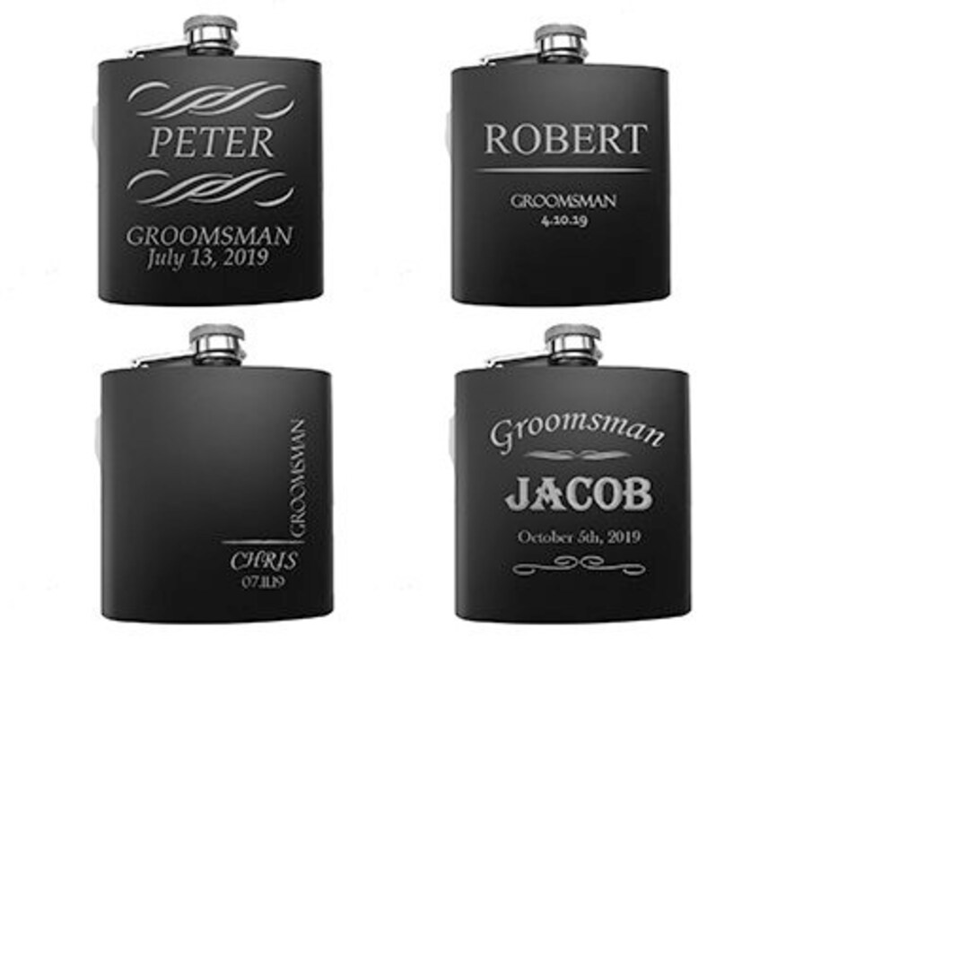 Groomsmen Gift Groomsmen Flasks Groomsmen Gifts Personalized Groomsmen