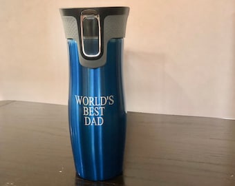 Engraved Travel Mug for Dad – Stainless Steel Coffee Tumbler