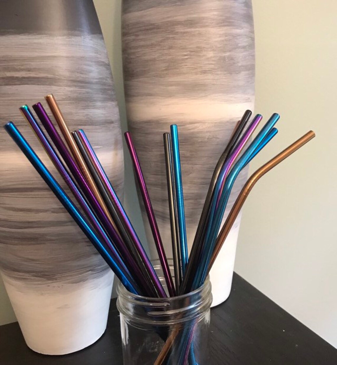 Personalized Metal Straws with Pouch Stainless Steel Etsy