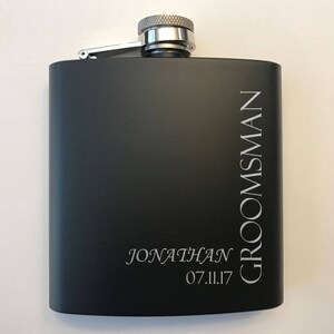 Groomsmen Gifts Gift for Groomsmen Groomsman Gift Groomsmen Flasks Personalized Flasks for Groomsmen Flasks for Groomsman image 6