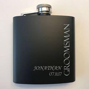 Groomsmen Gifts Gift for Groomsmen Groomsman Gift Groomsmen Flasks Personalized Flasks for Groomsmen Flasks for Groomsman image 3