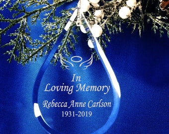 Memorial Christmas Ornament - In Loving Memory - Sympathy Gift - Sympathy Gift - Memorial Gift - Bereavement Ornament