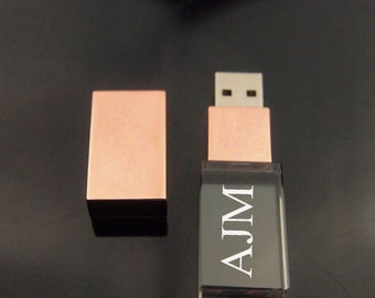 Personalized Crystal USB Flash Drive – Custom Engraved USB Stick