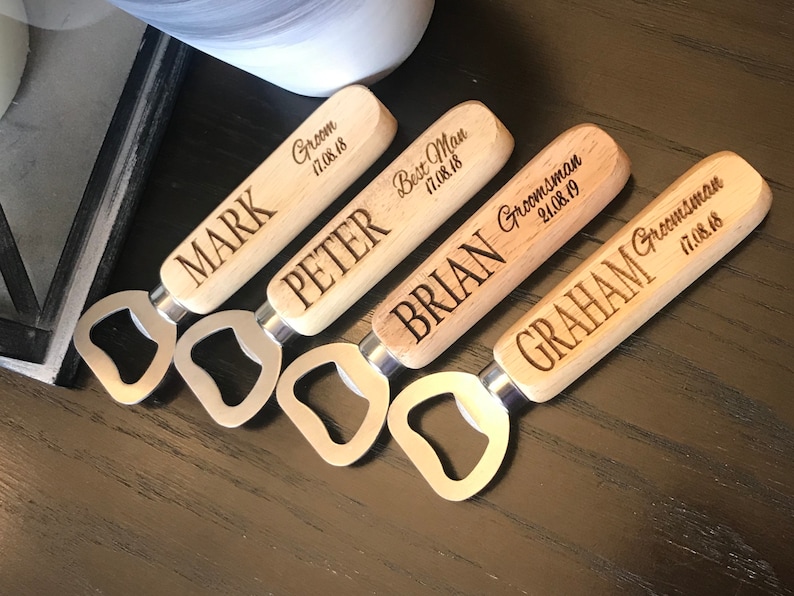Groomsman Gift Personalized Bottle Opener for Groomsmen Etsy