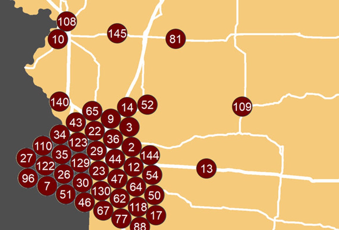 Missouri Breweries Poster 16x20 Map Art Print Etsy