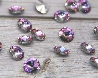 Pietra Rivoli in cristallo Preciosa da 8 mm: Vitrail Light Rhinestone (SS39)
