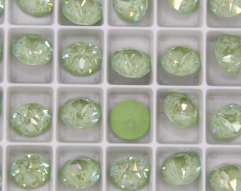 Loose SS39 8mm Crystal Chaton Paradise Green Lux Stone for Setting Lacquer Back Rhinestone