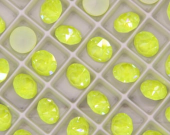 Elect Yellow Austrian Crystal Chatons: SS39 8mm XIRIUS 1088