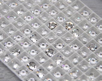 Loose (SS 29) 6mm Chaton, Crystal Unfoiled, Loose Crystals For Jewelry - Swarovski or Preciosa Crystals, Wholesale Rhinestones for Jewelry