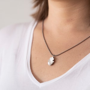 Swarovski Crystal Hamsa Hand Necklace: Antique Silver Fatima Pendant