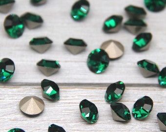Piedras de cristal Esmeralda Preciosa: Chatón Máximo de 8 mm