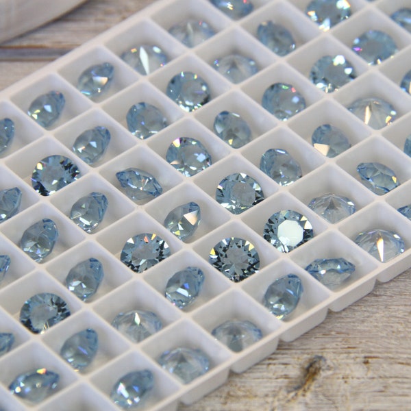 Aquamarine Ignite Unfolied, Loose SS 39 Chatons, XIRIUS Chaton, Article 1088, Genuine Austrian Crystals, Wholesale Crystals