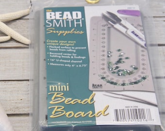 Beadsmith Mini Bead Board – Jewelry Design Tool, Bracelet Necklace Layout Board, Beading Tool, DIY Jewelry Making
