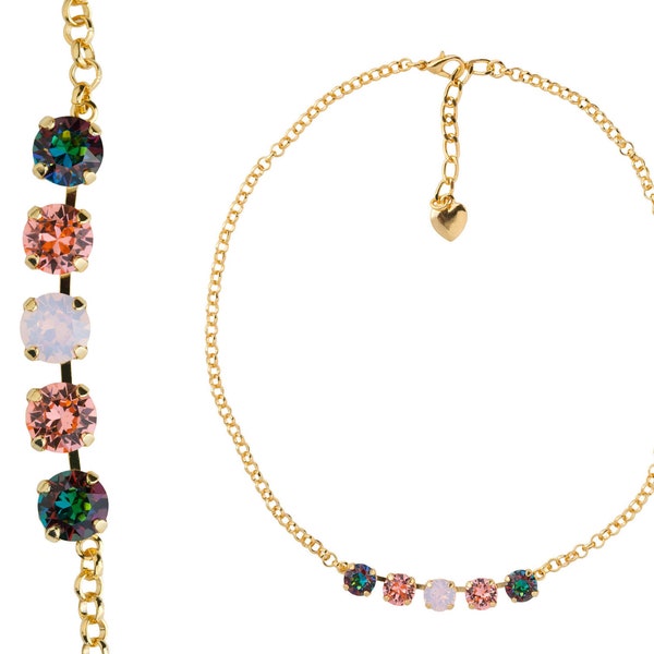 Shiny Swarovski Crystal Necklace, Sparkle Rhinestone Necklace, Elegant Wedding Jewelry, Bridesmaid Necklace, Wedding Necklace For Women