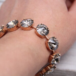 Vintage Tennis Bracelet For Women, Sparkle Crystal Bracelet, Wedding Jewelry for Women, Bridesmaid Bracelet, Rhinestone Tennis Bracelet
