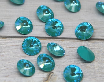 Laguna DeLite Unfoiled ,Loose 12mm, Rivoli 1122, Wholesale, Genuine Austrian Crystal, Rhinestones