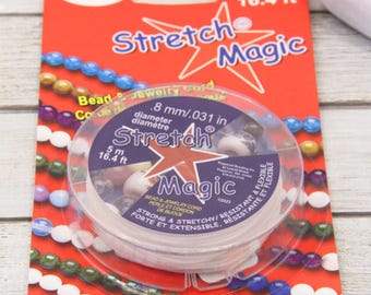 Cordón elástico transparente Stretch Magic de 0,8 mm (5 m)