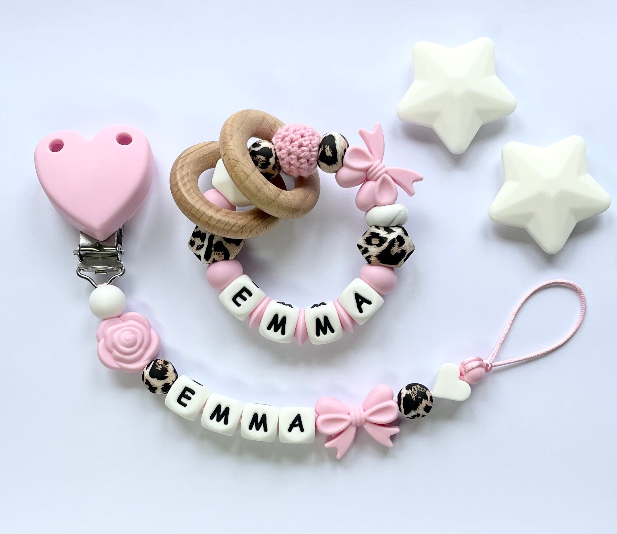 Personalised Baby Dummy Clip Dummy Clip Baby Girl Dummy Etsy UK