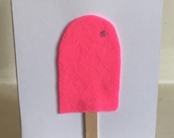 Neon Lollypop Greetings Card