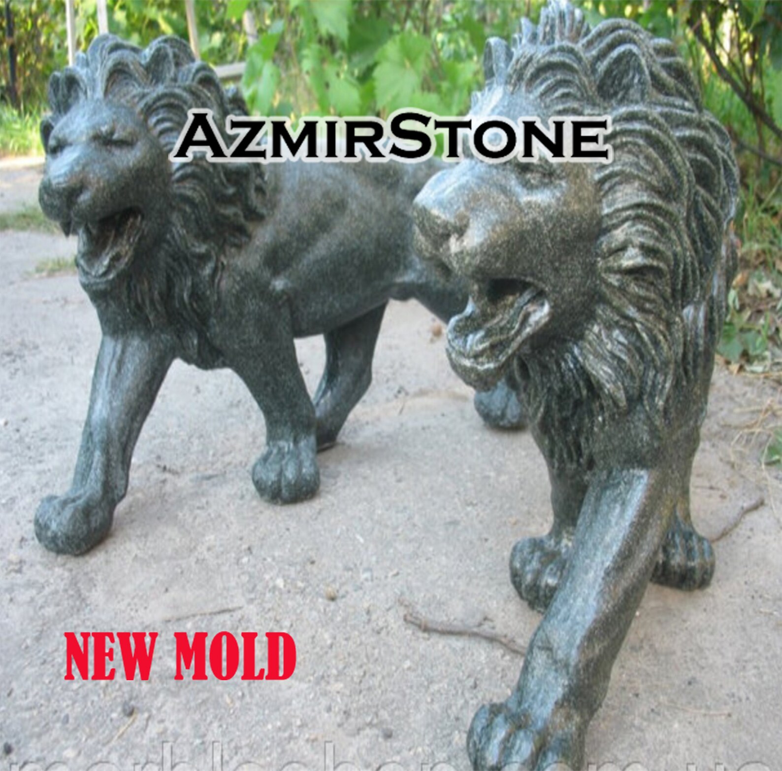 Concrete Lion Lion Statue Garden Statue Lion Trophy Home Decor Etsy