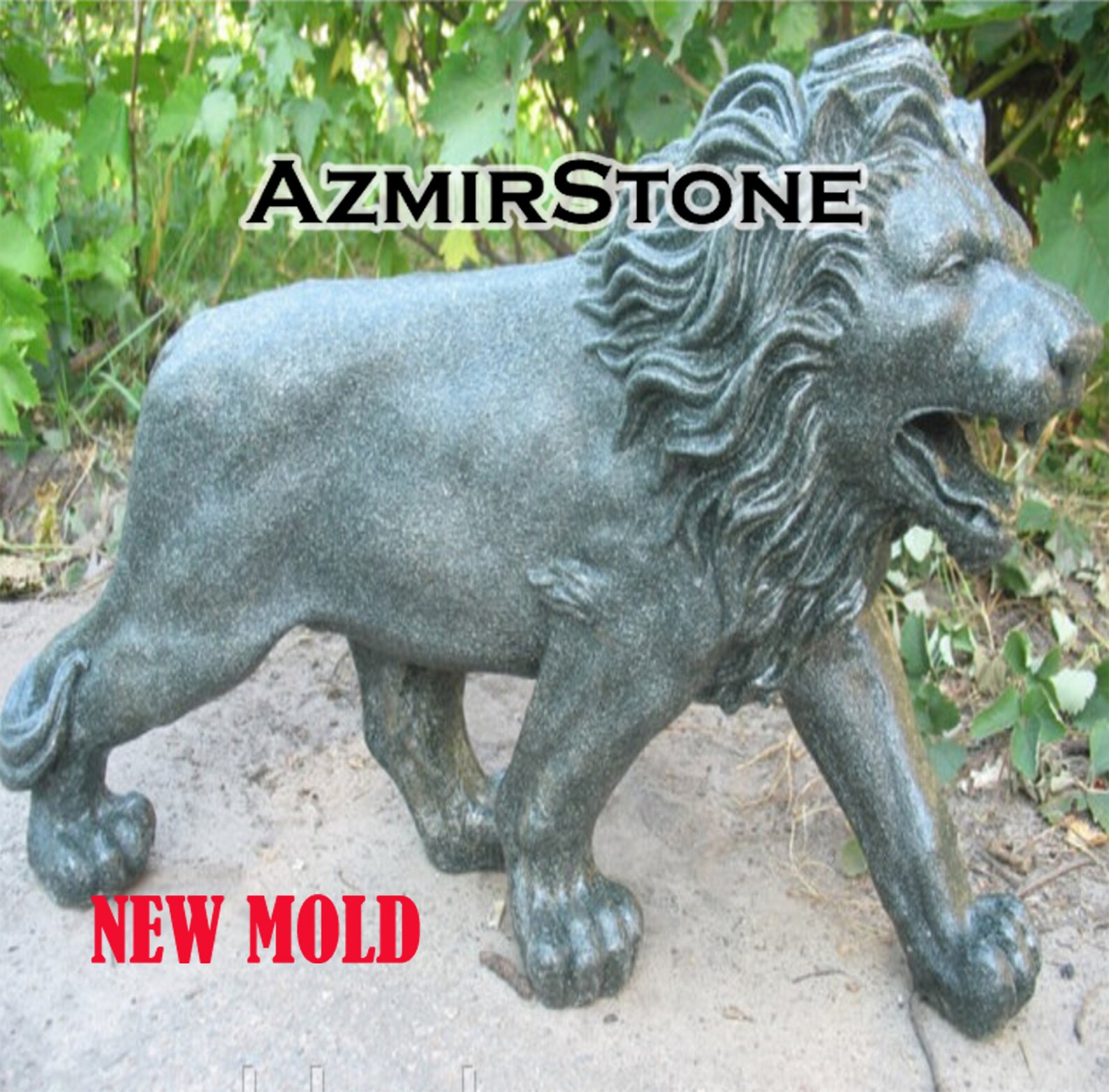 Béton Lion Lion statue jardin statue Lion Trophée Maison Décor Etsy