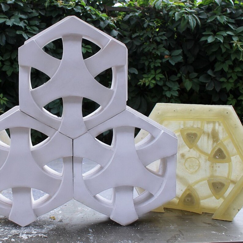 Polyurethane Mold 3D Block Rubber Molds Concrete Concrete Etsy