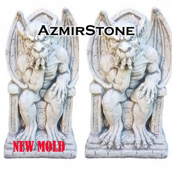 Large Gargoyle Statue Etsy