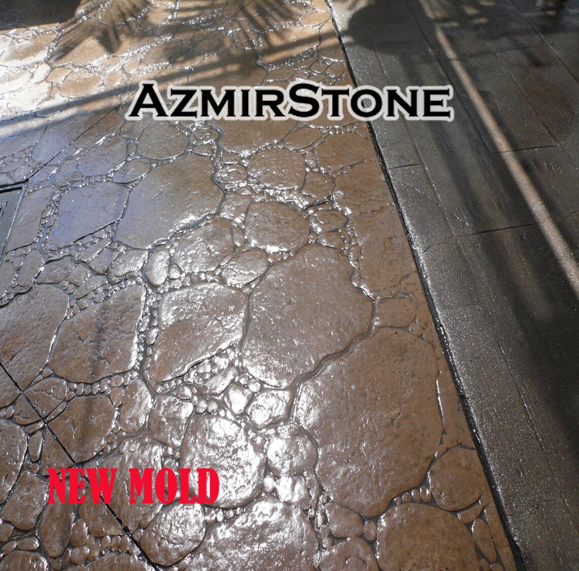 Rubber Stamp Stamped Concrete Cement Polyurethane Stamp Etsy