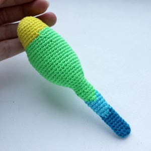 Crochet Green Budgie Easy PATTERN DIY Tutorial PDF New Year bird ornament Realistic bird with Flexible paws Amigurumi toy stuffed decor image 8