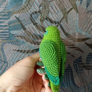 Crochet Green Parrotlet image 3