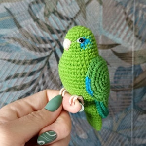 Crochet Green Parrotlet image 1