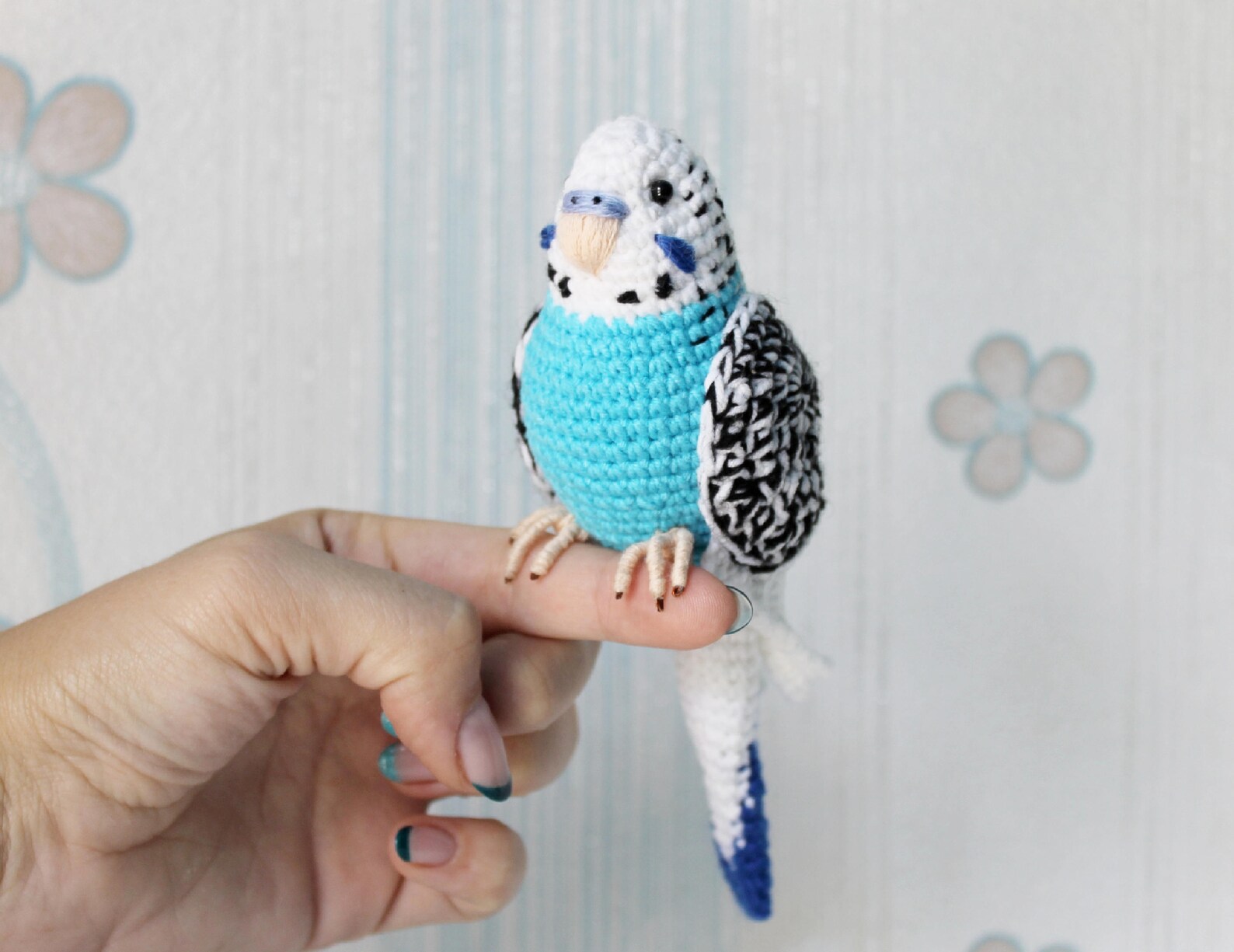 Crochet Blue Budgerigar Custom Parakeet Parrot Toy Stuffed | Etsy