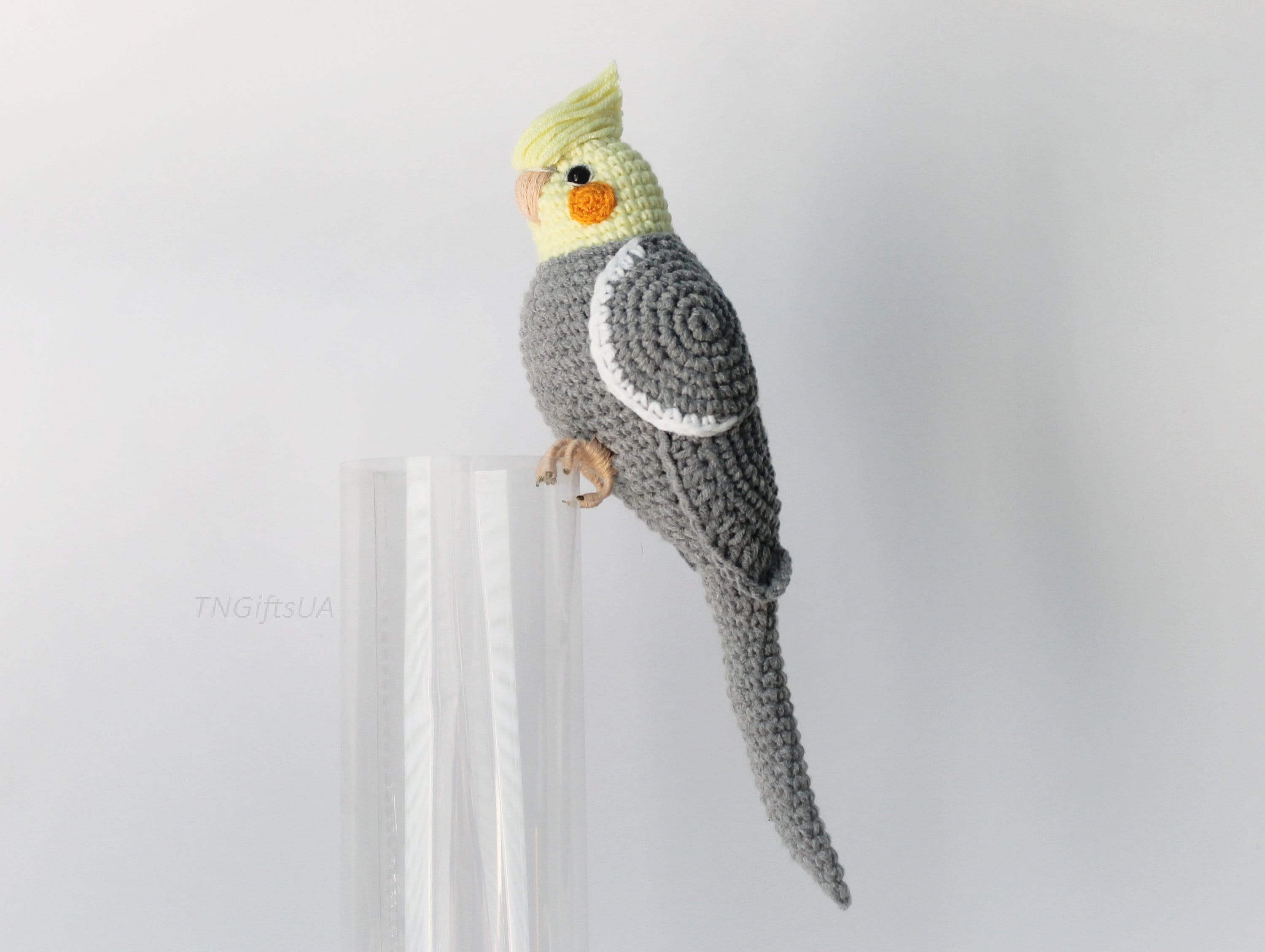 Gezamenlijk Achteruit vruchten Valkparkiet papegaai Gehaakte witte knuffelvogel Amigurumi - Etsy Nederland