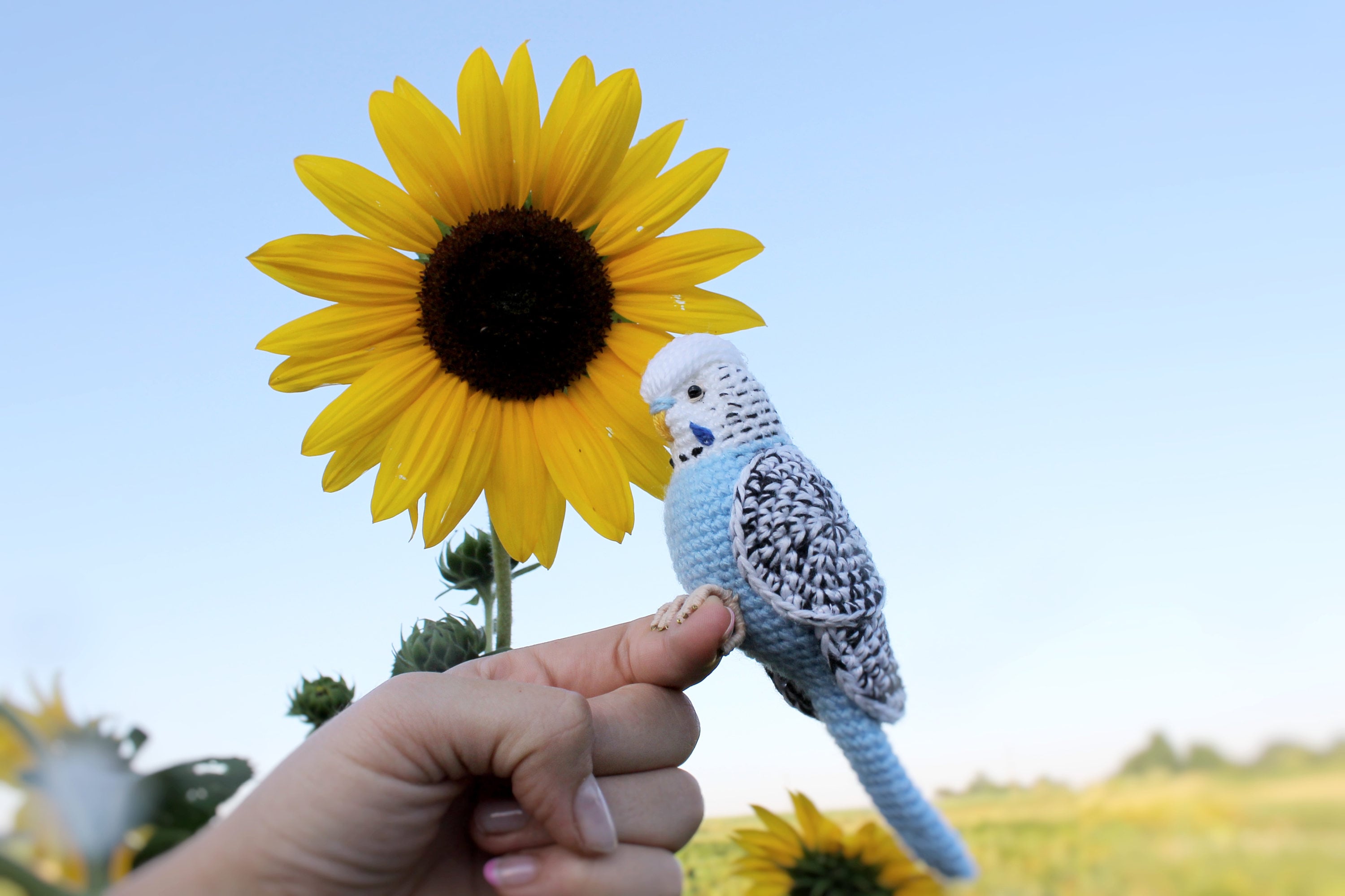 Stuffed Animals & Plushies Toys Toys & Games White budgerigar angel
