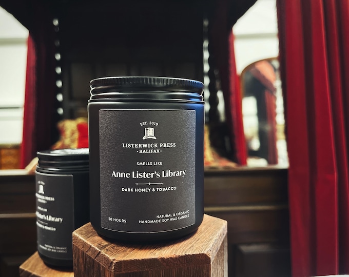 Limited Edition Candle - ‘Anne Lister’s Library’ Dark Honey & Tobacco.