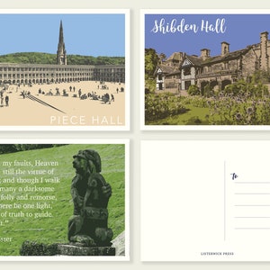 Anne Lister & Shibden Hall Postkartenset