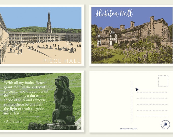 Anne Lister & Shibden Hall Postcard Set