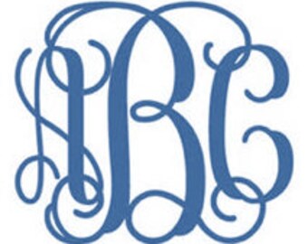 Vine Monogram Font PES