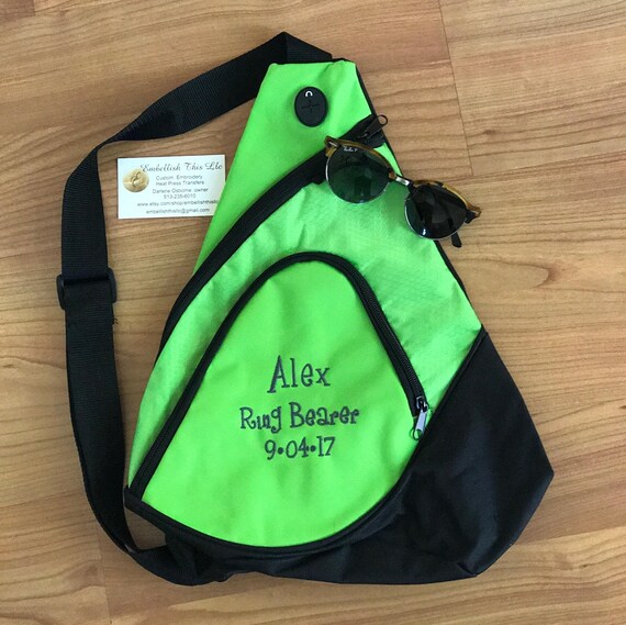 Personalized Ring Bearer Gifts Groomsmens gifts Slingbag Etsy