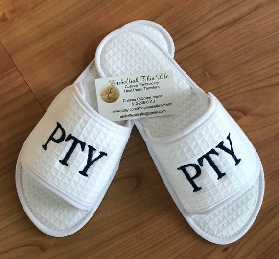 personalized house slippers