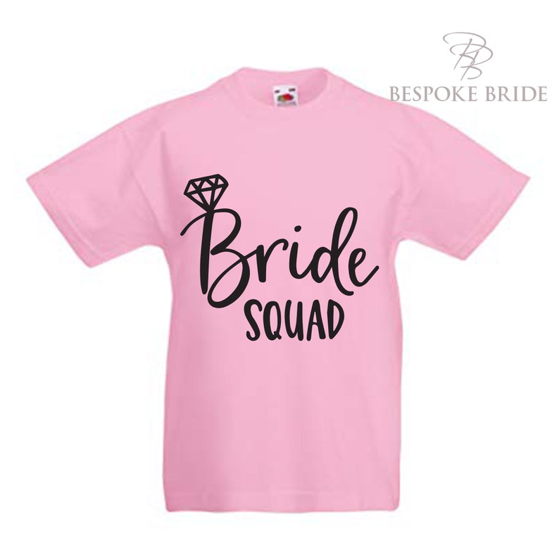 bride squad Personalised Flower Girl Flower Girl Proposal Gift brides crew Flower Girl Shirt bridesmaid Flower Girl Shirt