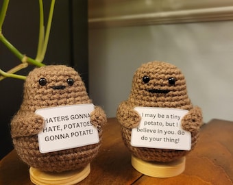 Positive Potato, Emotional Support Potato, Motivational Gift