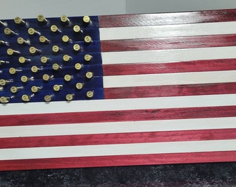 American Flag 9MM Stars - Wood