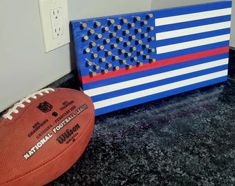 Handmade Buffalo Bills Flag 9MM Stars - Authentic Team Colors