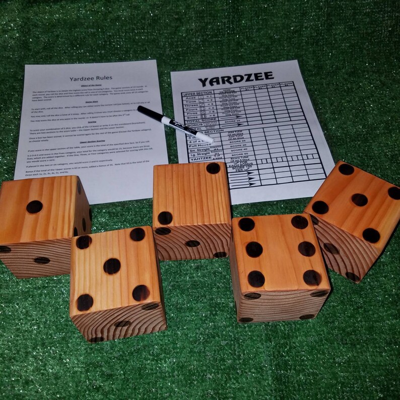 Yard Yahtzee Gift Set Etsy