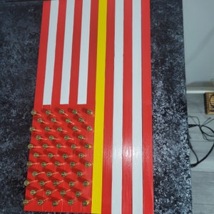 Kansas City Chiefs Flag 9MM Stars Wood image 3