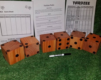 Two Sets - Yardzee/Farkel Games-Custom Made Dice